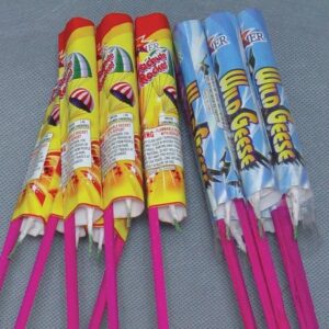 Parachute & Wild Geese Bottle Rockets - Fireworks