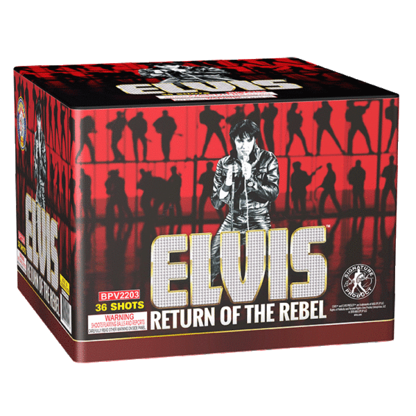 Return of the Rebel Elvis Series 500g Fireworks Cake